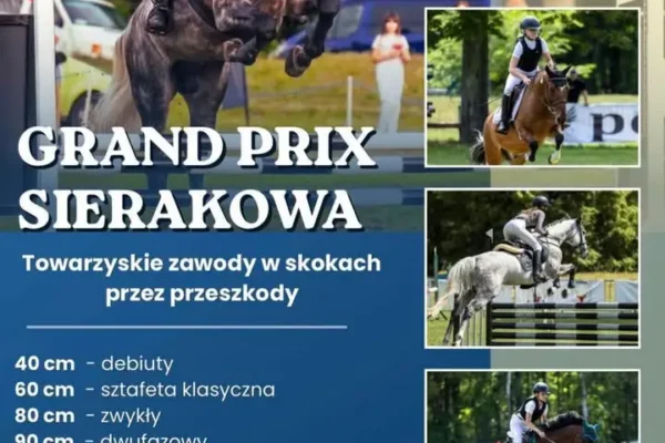 Grand Prix Sierakowa 2026 – zawody jeździeckie już w sobotę na hipodromie