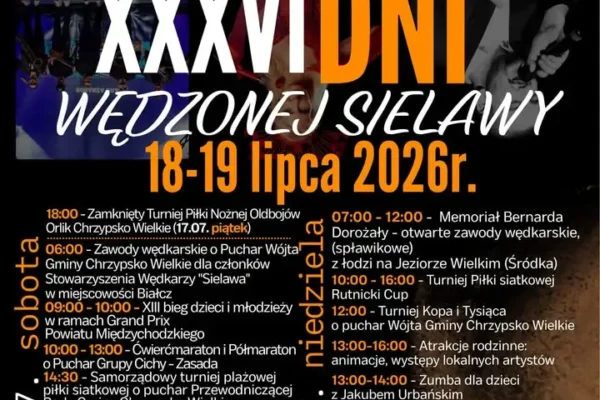 XXXVI Dni Wędzonej Sielawy w Chrzypsku Wielkim – 18-19 lipca 2026