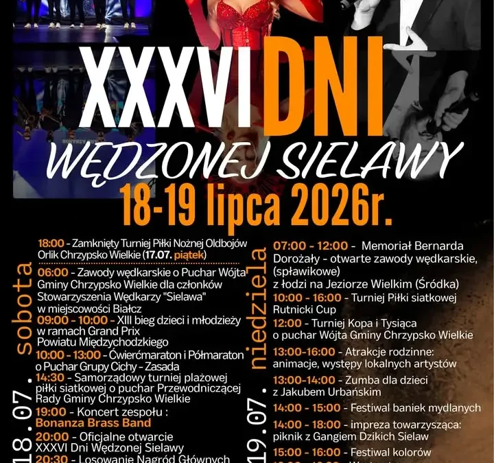 XXXVI Dni Wędzonej Sielawy w Chrzypsku Wielkim – 18-19 lipca 2026