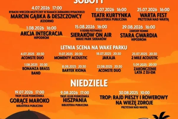 Lato Wszędzie 2026 – wakacyjny festiwal w Sierakowie pełen atrakcji