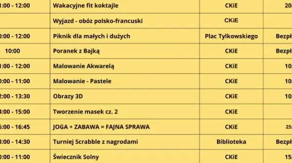 Trzeci tydzień Wakacjady 2026 – kreatywnie, aktywnie i z uśmiechem!
