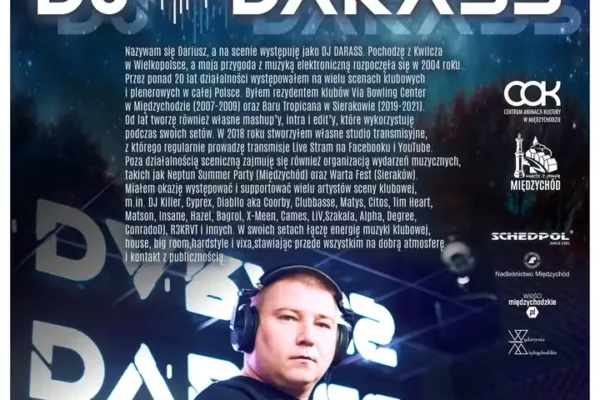 Nocne Tętno z DJ Darass – taneczna noc w Parku Tietza w Międzychodzie