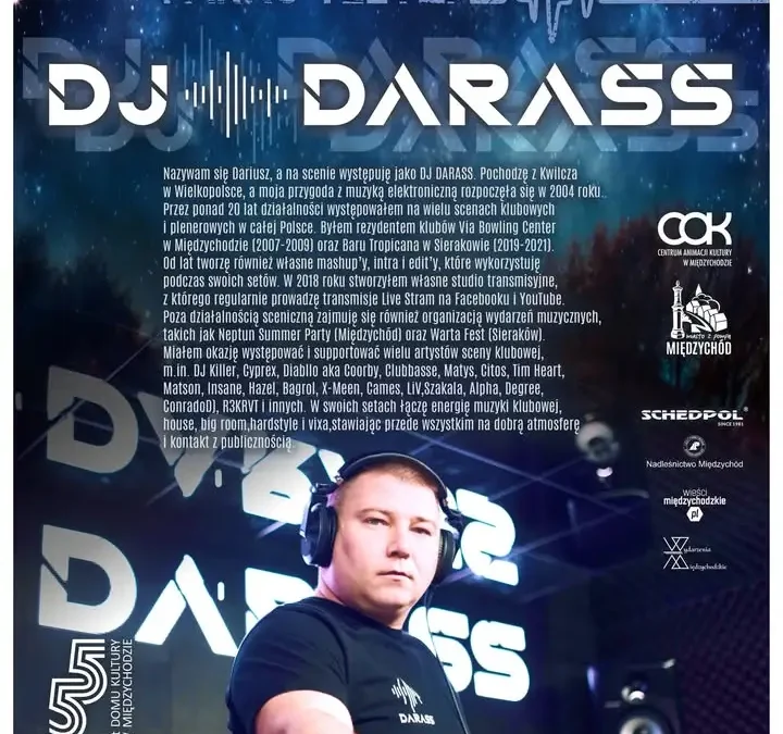 Nocne Tętno z DJ Darass – taneczna noc w Parku Tietza w Międzychodzie
