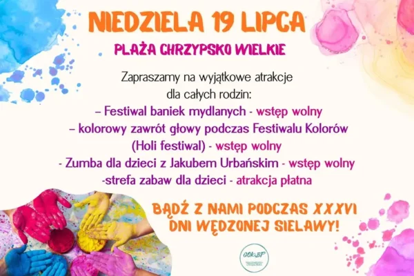 XXXVI Dni Wędzonej Sielawy w Chrzypsku Wielkim – festiwal baniek i kolorów