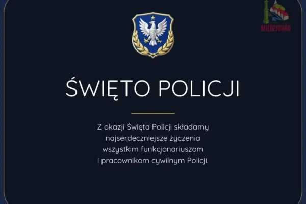 Święto Policji w Międzychodzie – podziękowania za służbę i życzenia