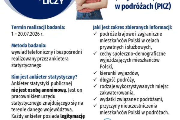GUS bada podróże mieszkańców Sierakowa – ankieterzy w terenie do 20 lipca