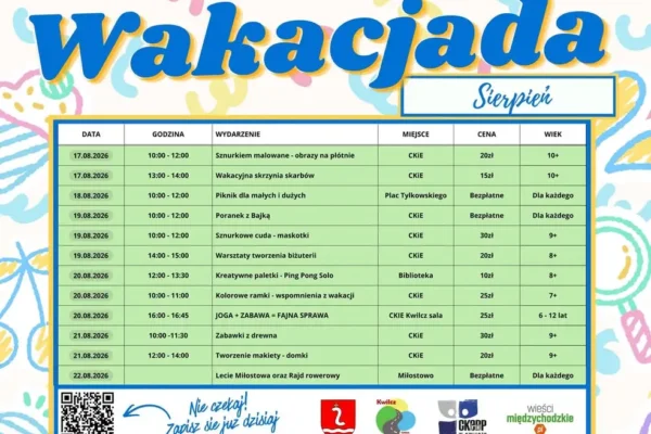 Trzeci tydzień Wakacjady w gminie Kwilcz: kreatywnie, aktywnie i rodzinnie