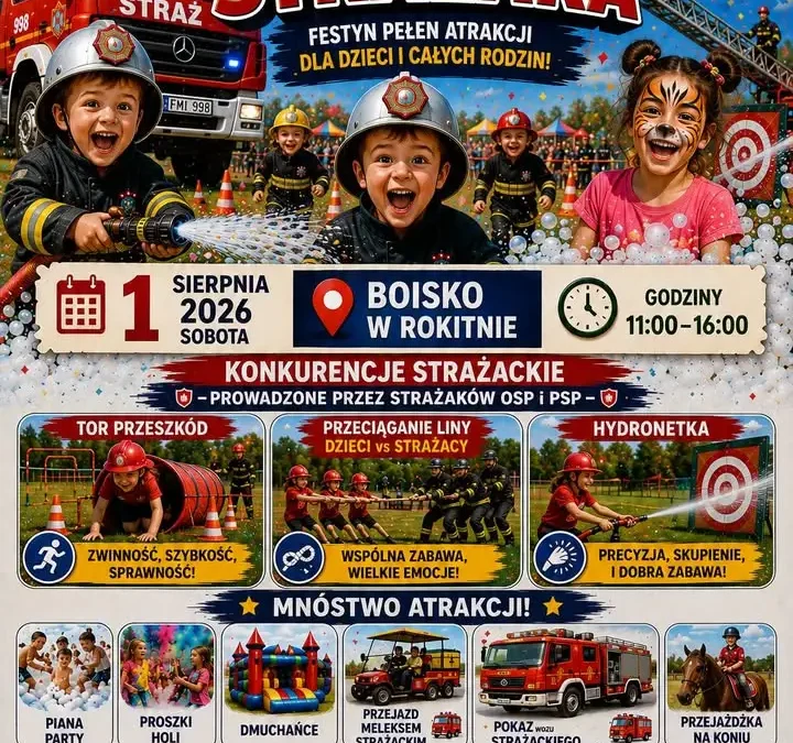 Akademia Małego Strażaka w Rokitnie: 5 godzin zabawy już w sobotę!