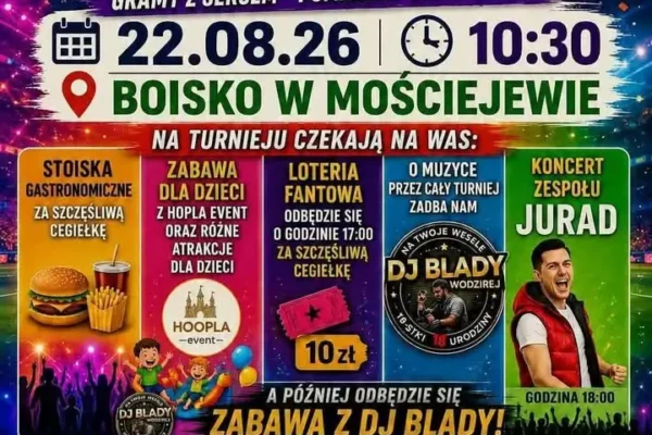Turniej charytatywny dla Sławka w Mościejewie – zagrają i pomogą