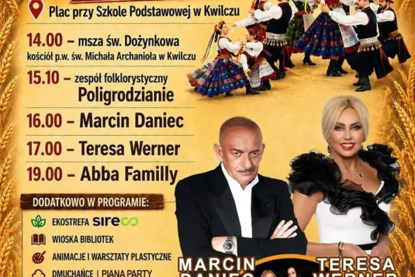 Dożynki Gminne w Kwilczu – święto plonów już 30 sierpnia