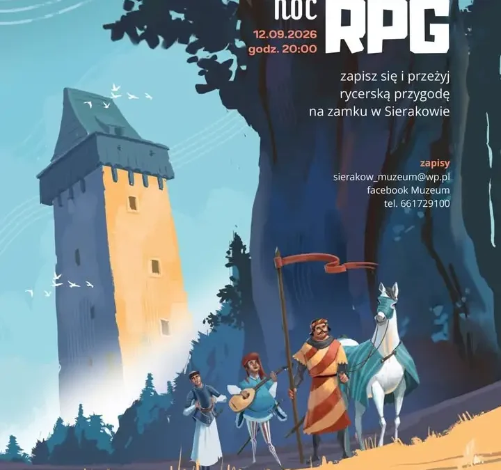 Noc RPG na zamku w Sierakowie – historyczna przygoda w XIV-wiecznej Wielkopolsce