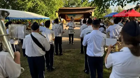 Orkiestra uświetniła 80-lecie OSP Goraj i Dożynki Wiejskie
