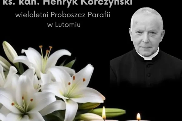 Pożegnanie ks. kanonika Henryka Korczyńskiego – wieloletniego proboszcza z Lutomia