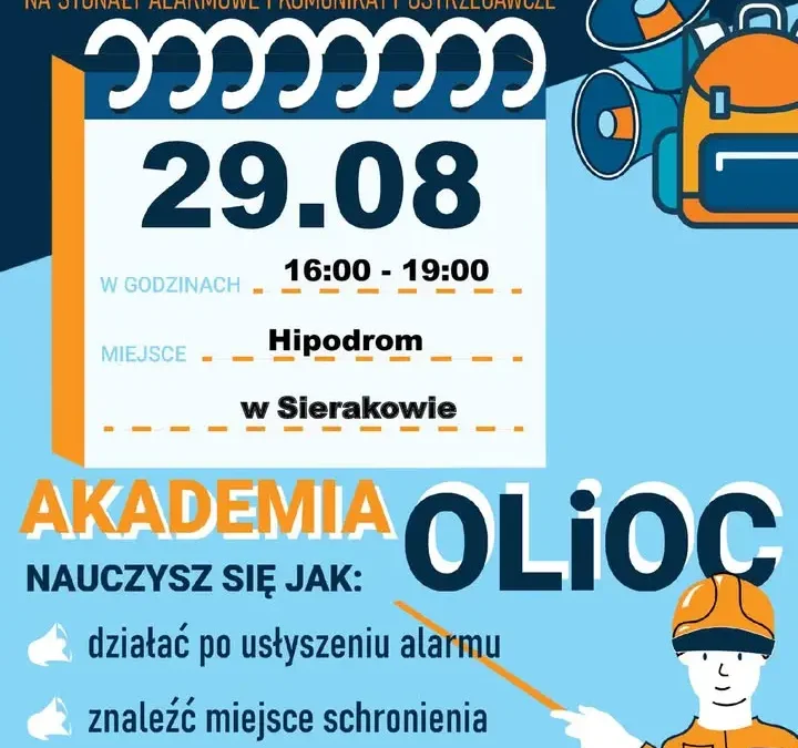 Krajowy Trening Reagowania w Sierakowie – 29 sierpnia na hipodromie