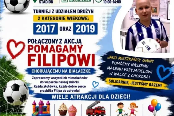 XVI Turniej Przyjaźni w Sierakowie: sport, zabawa i pomoc dla Filipa