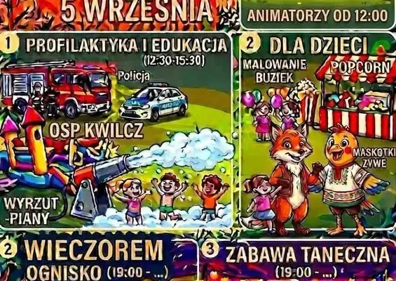 Rodzinny festyn na zakończenie lata w Kubowie – 5 września