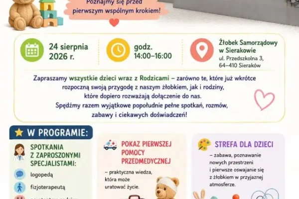 Dni Otwarte Żłobka Samorządowego w Sierakowie – 24 sierpnia