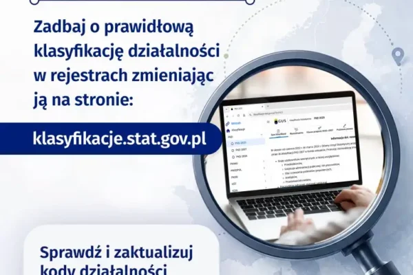 Nowa klasyfikacja PKD 2025 – co muszą wiedzieć przedsiębiorcy z gminy Sieraków?