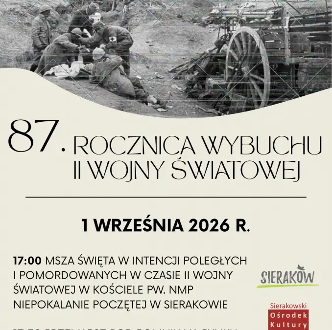 87. rocznica wybuchu II Wojny Światowej – uroczystości w Sierakowie