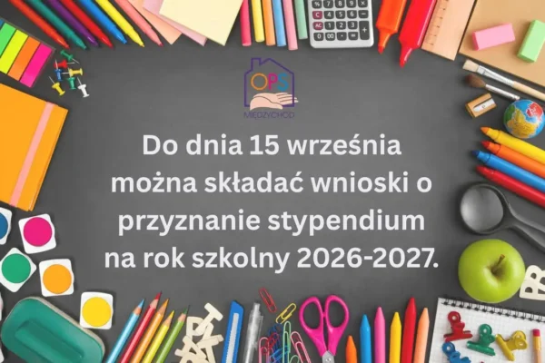 Międzychód: wnioski o stypendium szkolne do 15 września