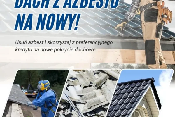 Wymiana dachu po azbeście: BOŚ Bank oferuje preferencyjny kredyt z dopłatą WFOŚiGW