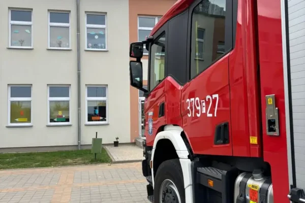 Interwencja OSP Przytoczna: usunięcie gniazda szerszeni w szkole