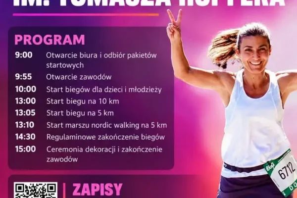 43. Masowy Bieg im. Tomasza Hopfera w Przytocznej – zapisy do 23 września