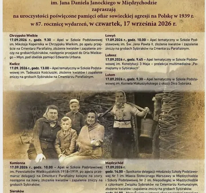 87. rocznica sowieckiej agresji na Polskę – uroczystości w powiecie międzychodzkim