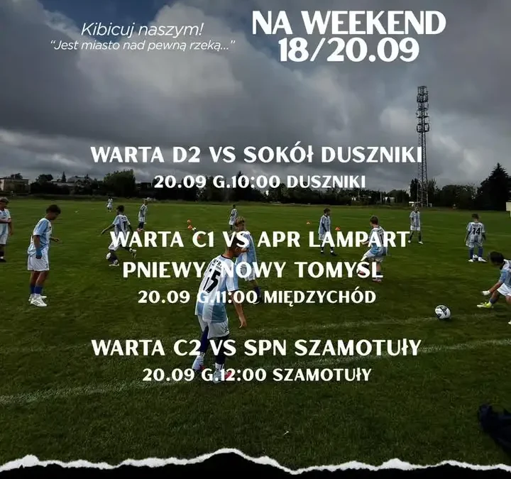 Piłkarski weekend w Międzychodzie: tylko trzy mecze, reszta drużyn trenuje