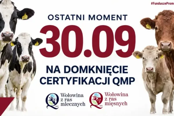 Rolnicy z gminy Kwilcz mają czas do 30 września na uzyskanie certyfikatu QMP