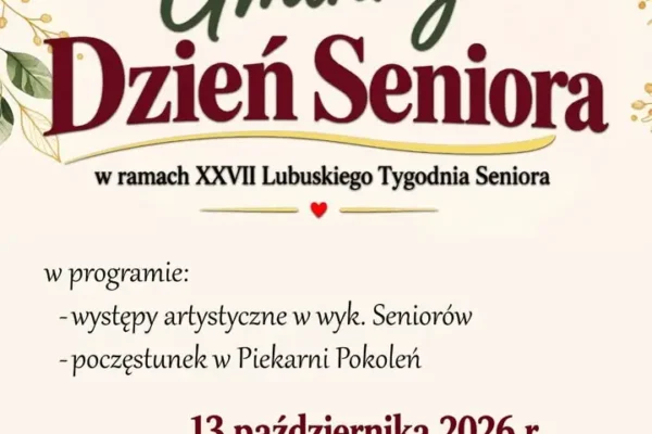 Gminny Dzień Seniora w Przytocznej – 13 października 2026