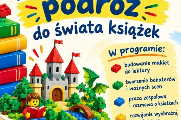 Październik w bibliotece w Sierakowie: klocki, escape room i konkurs recytatorski