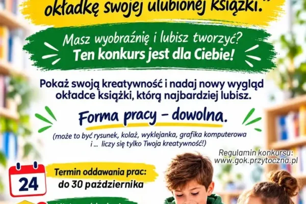 Konkurs plastyczny w Przytocznej: zaprojektuj nową okładkę ulubionej książki