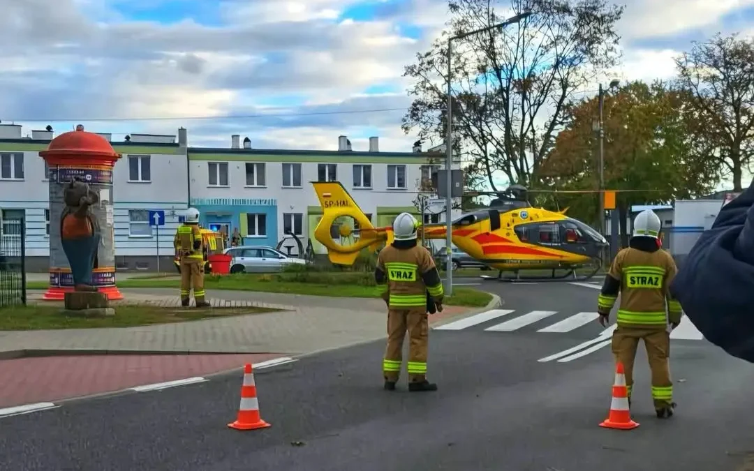 Interwencja OSP Przytoczna: pomoc ZRM i lądowanie LPR
