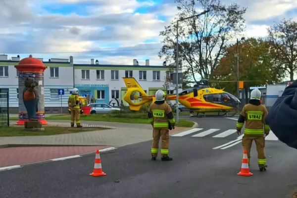 Interwencja OSP Przytoczna: pomoc ZRM i lądowanie LPR